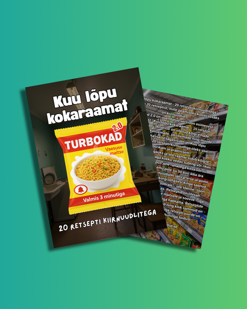 Kuu lõpu kokaraamat - 20 retsepti kiirnuudlitega