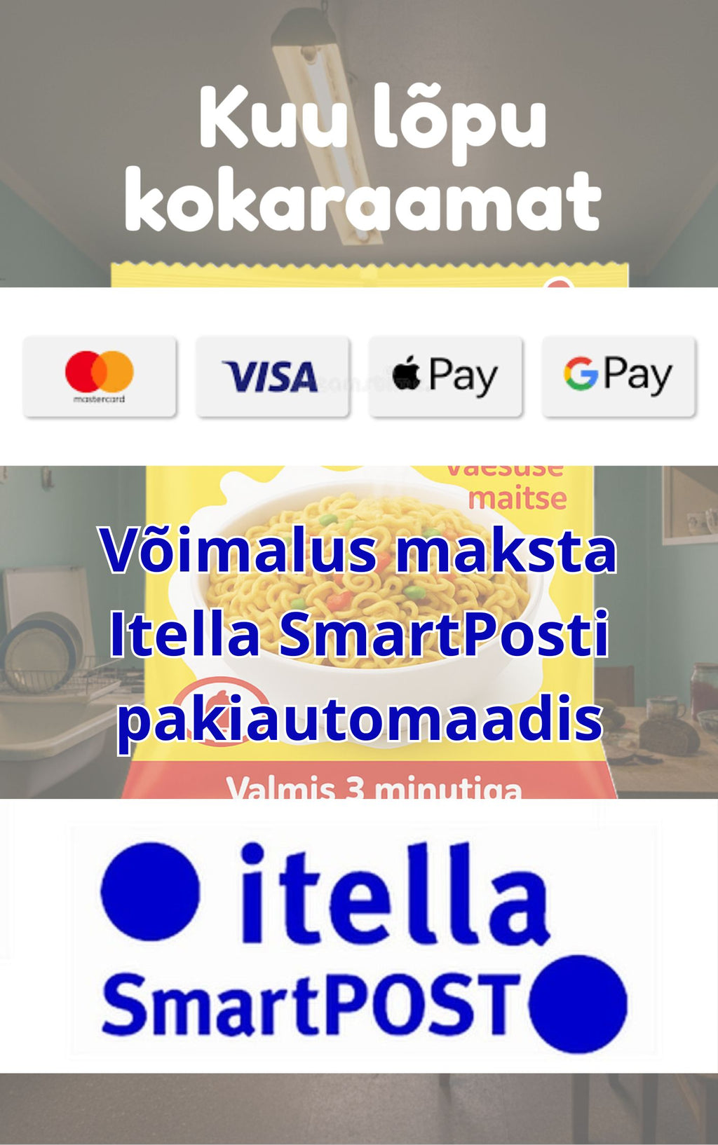 Kuu lõpu kokaraamat - 20 retsepti kiirnuudlitega